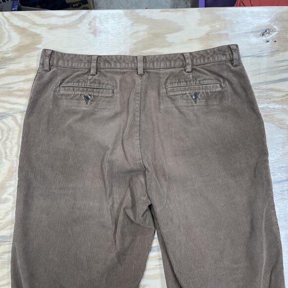 LL BEAN Corduroy Pants Stretch Country Classic Fit Men's 40X30 Brown Old Money - Picture 8 of 12